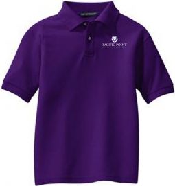 Youth Silk Touch Polo, Purple